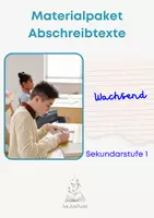 Vorschau - Arbeitsblätter - Materialpaket Abschreibtexte - insgesamt 44 Texte - Deckblatt