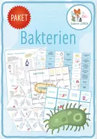 Vorschau - Arbeitsblätter - Bakterien - 10x Spiele und Aktivitäten - Deckblatt