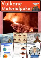Vorschau - Arbeitsblätter - Vulkane – Materialpaket mit Lernkarten & Übungen (Erdkunde Sek I) - Deckblatt