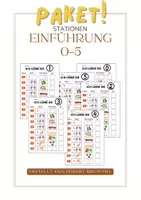 Vorschau - Arbeitsblätter - Paket: Stationsarbeit Einführung Ziffer/Zahl "0 bis 5" Ziffernkurs - Deckblatt