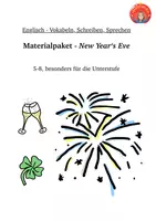Vorschau - Arbeitsblätter - Materialpaket Silvester, New Year‘s Eve, Vocabulary, Englisch, Klasse 5-6 - Deckblatt