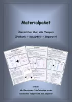 Vorschau - Präsentationen/Tafelbilder - Materialpaket: Latein: Übersicht alle Tempora (Indikativ + Konjunktiv + Imperativ)) - Deckblatt