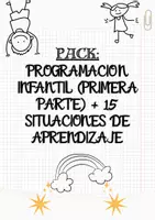 Vista previa - Unidades / Secuencias / Situaciones de Aprendizaje - PACK: PROGRAMACIÓN INFANTIL (PRIMERA PARTE) + 15 SITUACIONES DE APRENDIZAJE - Portada