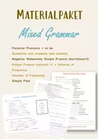 Vorschau - Arbeitsblätter - Mixed Grammar - Materialpaket 5. & 6. Klasse - Deckblatt