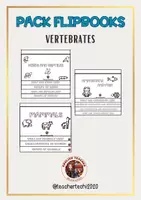 Vista previa - Hojas de trabajo - Pack flipbooks: Vertebrates - Portada