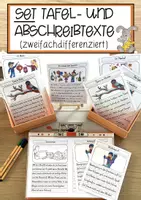 Vorschau - Stundenentwürfe - monatlich wachsendes Sparpaket - differenzierte Tafel-, Abschreibtexte - Deckblatt