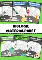 Vorschau - Arbeitsblätter - Biologie Multiple Choice Materialpaket - Deckblatt