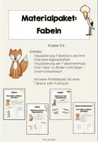 Vorschau - Stundenentwürfe - Fabeln (Materialpaket) - Deckblatt