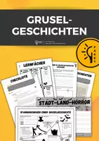 Vorschau - Arbeitsblätter - Sparpaket Gruselgeschichten: 10 Materialien - perfekt für Halloween - Deckblatt