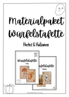 Vorschau - Spiele - Materialpaket Würfelstafette Herbst & Halloween - Deckblatt