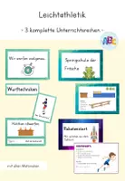Vorschau - Stundenentwürfe - Leichtathletik : 3 gesamte Unterrichtsreihen (laufen, springen, werfen) - Deckblatt