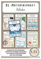 Vorschau - Arbeitsblätter - MATERIALPAKET(mitwachsend): Balladen - Textverständnis, Produktive Schreiben, Ur-Ei (Nis Randers, John Maynard, Ritter Kunkel…) - Deckblatt
