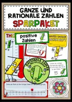 Vorschau - Arbeitsblätter - GANZE UND RATIONALE ZAHLEN - Sparpaket - Deckblatt