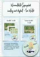 Vorschau - Arbeitsblätter - Wimmelbild - Im Wald (analog+digital) - Deckblatt