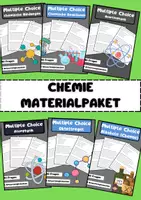 Vorschau - Arbeitsblätter - Chemie Multiple Choice Materialpaket - Deckblatt