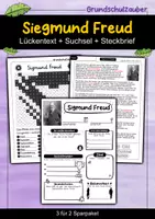 Vorschau - Arbeitsblätter - Sigmund Freud - Sparpaket - Materialpaket - Deckblatt