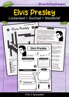 Vorschau - Arbeitsblätter - Elvis Presley - 3 für 2 Sparpaket - Materialpaket - Deckblatt