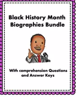 Vorschau - Text - Materialpaket: Black History Month Top 4 bios @25% off! - Deckblatt
