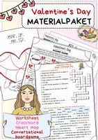 Vorschau - Arbeitsblätter - Valentine‘s Day - Materialpaket (English) - Deckblatt
