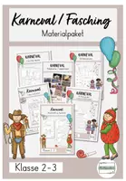 Vorschau - Stundenentwürfe - Materialpaket Karneval - Deckblatt