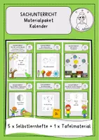Vorschau - Arbeitsblätter - Materialpaket Sachunterricht Kalender - Deckblatt