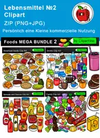 Vorschau - Poster - Lebensmittel-Clipart-Bundle 2/Materialpaket - Deckblatt