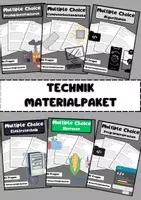 Vorschau - Arbeitsblätter - Großes Technik Materialpaket Bundle - Deckblatt