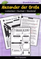 Vorschau - Arbeitsblätter - Alexander der Große - Sparpaket - Materialpaket - Deckblatt