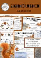 Vorschau - Arbeitsblätter - Eichhörnchen Materialpaket - Deckblatt