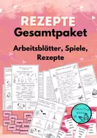 Vorschau - Spiele - Rezepte in der Grundschule schreiben /Vorgangsbeschreibung / Texte verfassen/ Wortschatztraining - Deckblatt