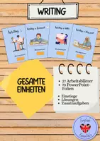 Vorschau - Unterrichtsreihen - MEGA Bundle - Writing Abschlussprüfung Englisch - Deckblatt