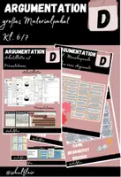Vorschau - Stundenentwürfe - wachsendes Materialpaket - ARGUMENTATION - Deckblatt