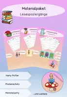 Vorschau - Spiele - Materialpaket 4 Lesespaziergänge 3-fach differenziert - Deckblatt