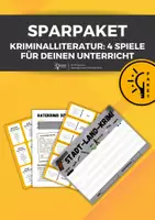 Vorschau - Spiele - Sparpaket Kriminalliteratur: 4 Spiele für deinen Unterricht; Unterrichtseinstieg - Deckblatt