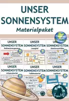 Vorschau - Unterrichtsreihen - Sonnensystem Grundschule (Klasse 3/4) – Unterrichtsreihe zu Planeten & Weltall - Deckblatt