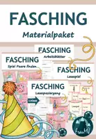 Vorschau - Arbeitsblätter - Fasching & Karneval – Materialpaket für die 1./2. Klasse - Deckblatt