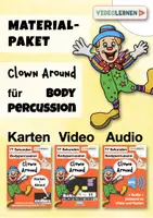 Vorschau - Spiele - Materialpaket Karneval Clown Around Bodypercussion • auch Musik fachfremd - Deckblatt