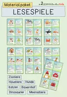 Vorschau - Spiele - Materialpaket: Lesespiele - Deckblatt