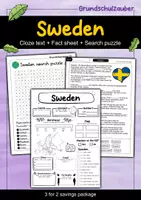 Vorschau - Arbeitsblätter - Sweden - 3 for 2 savings package - Material package (English) - Deckblatt