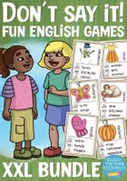 anteprima - Esercizi - English games giochi inglesi pacchetto di materiali / bundle - Pagina di copertina