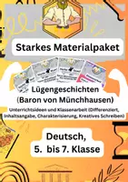 Vorschau - Arbeitsblätter - Lügengeschichten - Deckblatt