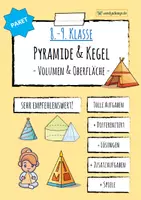 Vorschau - Unterrichtsreihen - Kegel & Pyramiden (Volumen / Oberfläche) - PAKET - Deckblatt