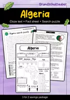 Vorschau - Arbeitsblätter - Algeria - 3 for 2 savings package - Material package (English) - Deckblatt