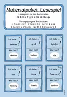 Vorschau - Spiele - Materialpaket Lesespiele nk ß X Y C Ck Qu - Deckblatt