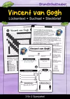 Vorschau - Arbeitsblätter - Vincent van Gogh - 3 für 2 Sparpaket - Materialpaket - Deckblatt