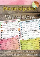 Vorschau - Arbeitsblätter - Würfelsätze - Growing Bundle - Deckblatt