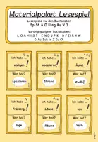 Vorschau - Spiele - Materialpaket Lesespiele Sp St Ä Ö Ü ng Äu V J - Deckblatt