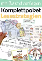 Vorschau - Unterrichtsreihen - Komplettpaket - Lesestrategien - Lesen trainieren - Lesetechniken - Deckblatt