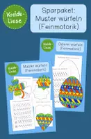 Vorschau - Arbeitsblätter - Sparpaket: Muster würfeln (Feinmotorik) - Deckblatt