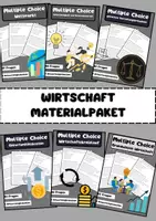 Vorschau - Arbeitsblätter - Großes Wirtschaft Materialpaket Bundle - Deckblatt